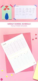 Weekly School Schedule Template Yes We Made This School Schedule Schedule Template Timetable Template