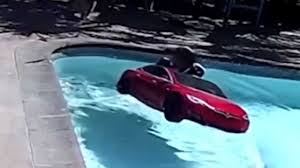 watch a tesla float and drive on water