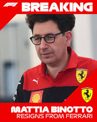 Mattia Binotto will leave his position as Ferrari team principal at the end  of 2022