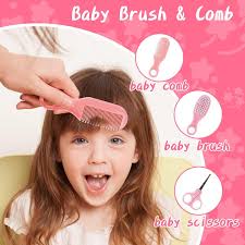 Amazon.com: Kit de aseo y cuidado de la salud para bebés, juego de cuidado  de seguridad infantil con cepillo para el cabello, peine cortaúñas,  aspirador nasal, kit esencial para bebés y niñas