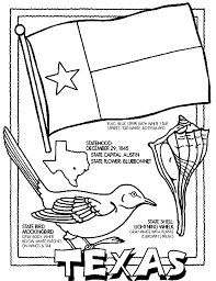 The flag's color symbolization is as follows: Texas Coloring Page Crayola Com