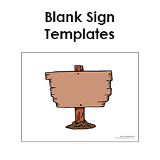 A blank template can also be helpful in your everyday document creation. Free Printable Sign Templates Blank Sign Pdfs