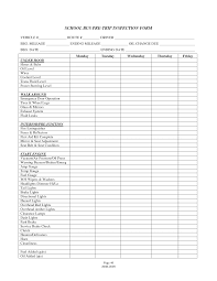 School Bus Pre Trip Inspection Checklist School Bus Safety School Bus Driving School Bus