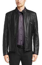 Hugo Leather Jacket Lannart In Lambskin Black Free Shipping Jaket Kulit Jaket Kulit