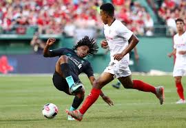 liverpool fall 2 1 to sevilla in fenway friendly