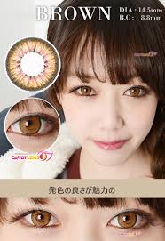 Royal Candy Puffy 3 tone Brown Color Contact Lens