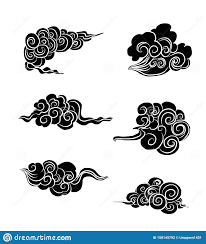 Japanese Clouds And Wave For Tattoo Design Chinese Clouds Stock Vector Illustration Of Circle Decoratio Cloud Tattoo Wave Tattoo Design Cloud Tattoo Design