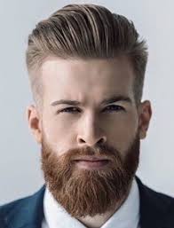 Longer hair up top is great for fade hairstyles with beards. Men S Beard And Haircuts Beard Haircut Hair And Beard Styles Beard No Mustache