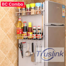 Shop for hanging kitchen storage shelf online at target. 304 Stainless Steel Refrigerator Rack Side Wall Hanging Kitchen Rack Storage Multi Functional Storage Refrigerator Frame Side Hanging Shelf Kitchen Shelf Storage Holders Racks Home Appliances Kitchenware On Carousell
