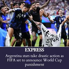 🚨 FIFA are set to punish Argentina for their 'Falklands is Argentina'  banner 🚨