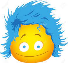 Funny Emoji With Shaggy Hair Royalty Free SVG, Cliparts, Vectors, and Stock  Illustration. Image 90705660.
