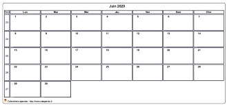 Planning semaine du 07 septembre 2020. Calendrier Juin 2020 Personnalisable Avec Les Vacances Scolaires