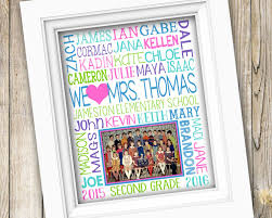 Birthday Gift For Teachers From Students Gift For Teacher Class Photo Gift Teacher Appreciation Etsy Student Teacher Gifts Teacher Gifts Teacher Gifts From Class