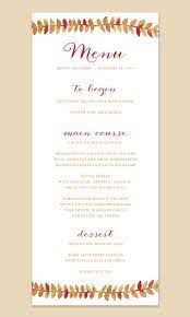 Fall Leaf Menu Card Watercolor Leaf Fall Wedding Menu Card Etsy Fall Wedding Menu Wedding Menu Menu Cards