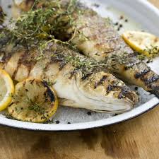 Whole Bronzini Mediterranean Style Mediterranean Recipes Greek Recipes Grilled Seafood