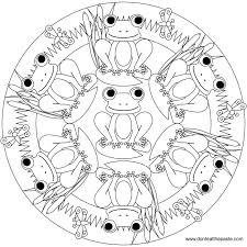 Frog Mandala To Color Mandala Coloring Mandala Coloring Pages Mandala Coloring Books