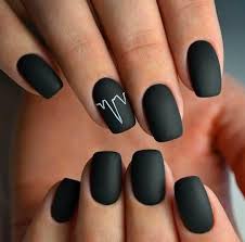 Hoy vamos a hacer un tutorial paso a paso de como rellenar uñas acrílicas paso a paso y como cambiar la estructura a la uña sin quitarla de todo. 60 Trendy Matte Black Nails Designs Inspirations For Ladies 861806078677652771 Black Nail Designs Matte Black Nails Fake Nails