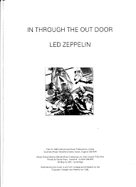 It just seems like the end of an era to me. Led Zeppelin In Through The Out Door Songbook Pdf Document