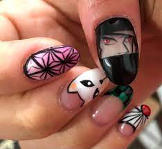 Maybe you would like to learn more about one of these? Kimetsu No Yaiba Demon Slayer Nail Art Free Handed Hope You Like It Nails