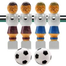 4 Old Style Red And Blue Foosball Men And 2 Soccer Balls By Billiard Evolution 9 00 Soccer Training Equipment Soccer Store Soccer Balls
