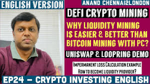 Surely this is not a simple answer because all cryptocurrencies require a minimum of configuration. Ep24 Crypto Investing English Why Defi Liquidity Mining Is Better Than Bitcoin Mining Uniswap Demo Youtube