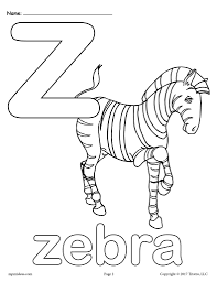 Here's a set of printable alphabet letters coloring pages for you to download and color. Letter Z Alphabet Coloring Pages 3 Printable Versions Supplyme