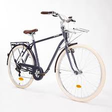 אופני עיר עם שלדה גבוהה דגם Elops 520 כחול 自転車 乗り物