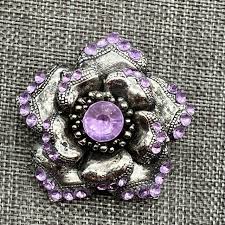 purple brooch pin