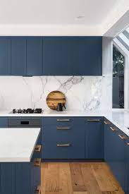 Shop luxury kitchenware online now. 16 Unique Design Ideas For Kitchens With Blue Cabinets In 2021 Interior Design Kitchen Small Kitchen Interior Design Decor Kitchen Inspiration Design