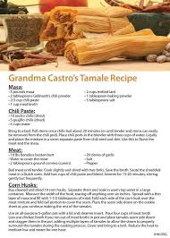 Grandma Castro S Tamale Recipe Tamale Recipe Mexican Food Recipes Hispanic Food