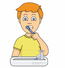 Boy Brushing Teeth 5c Gif Animated Clipart Brushing Teeth Animation