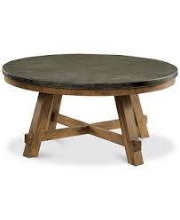 The smooth, stone top provides the perfect place to prop drinks, snacks, coffee table books, and more. Furniture Breslin Bluestone Round Coffee Table Reviews Furniture Macy S