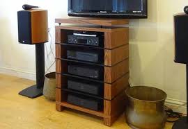 Home theater with tv screen and speakers. Pin On Hifi Stands