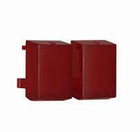 Eaton E30KK21 E30 pushbutton operator lens, E30 series, Square  Multifunction Pushbutton Operator Lens, Type K, (L) green, (R) red  actuator, Legend: ...