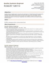 Quality Systems Engineer Resume Samples Qwikresume