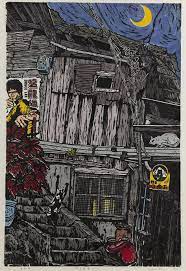 時空記憶 1 b 陶羽潔版畫90x60cm art painting illustration art