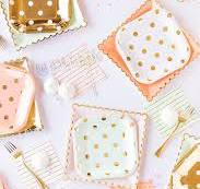 Blush Polka Dot 7" Paper Plates