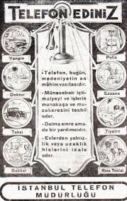 Telefon Ediniz Birzamanlar Istanlook Nostalji Klasik Reklamlar Reklam Posteri Istanbul