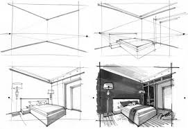 Was Ist Perspektive Beim Zeichnen Perspektivische Grundlagen Fur Innenarchitekt Architektur Zeichnungen Architektur Skizzenbuch Konzeptzeichnungen Architektur