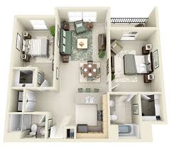 50 Two 2 Bedroom Apartment House Plans 3d House Plans House Plans Small House Plans