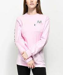 ripndip lord nermal pink long sleeve t shirt long sleeve tshirt men long sleeve sleeves