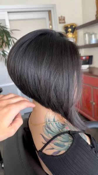 Stacked Bob Haircut For Thick Hair