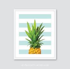 Pineapple Art Print Tropical Fruit Wall Decor Pineapple Etsy Pineapple Art Print Flower Prints Art Kitchen Wall Art