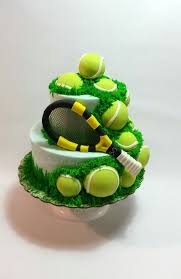 It only takes a bit of colored frosting to turn a cupcake into a tennis ball. Tennis Ball Cake Tennis Cake Tennis Birthday Sport Cakes