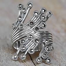 The mineral marcasite, sometimes called white iron pyrite, is marcasite is lighter and more brittle than pyrite. Marcasite Jewelry Beautiful Yet Subtle Rings And Earrings