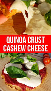 Quinoa Crust Pizza Mit Cashew Kase Glutenfreies Und Veganes Pizza Rezept Einfach Vegane Rezepte Vegan Recipes Easy Vegan Recipes Beginner Whole Food Recipes
