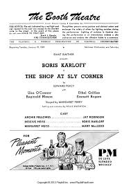 The Shop at Sly Corner (Broadway, Booth Theatre, 1949) | Playbill