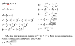 Contoh soal persamaan kuadrat kelas 9. Persamaan Dan Fungsi Kuadrat Serta Contoh Soal Tambah Pinter
