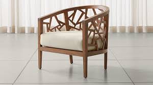 Ankara Grey Wash Frame Chair With Fabric Cushion Reviews Crate And Barrel In 2020 Comfy Living Room Furniture Cushion Fabric Chair