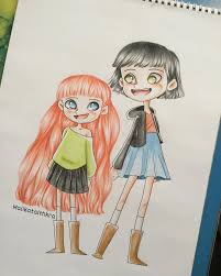 سبيستون نوار جنى رسوم شتاء كارتون كيوت انمي رسمتي رسم رسمه تشيبي مطر رسامة قلمي صداقه انمي الوان cute drawings art anime